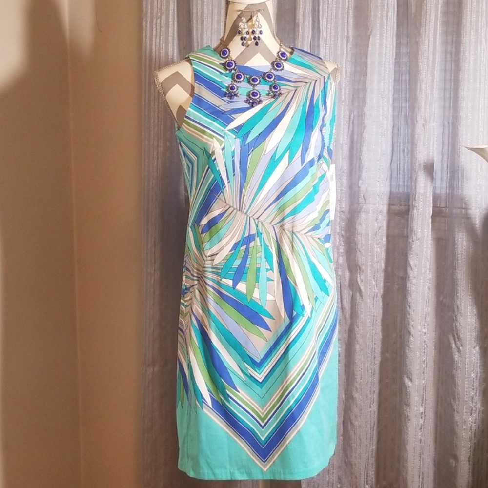 London times summer dress sz 6 w/accessories